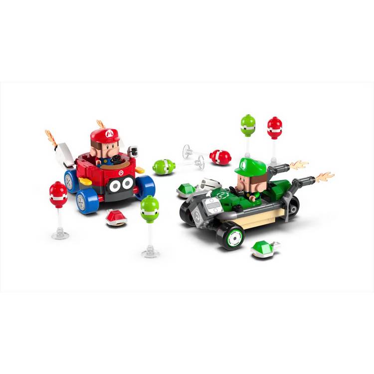 LEGO Super Mario Kart playset Baby Mario vs Baby Luigi - British product