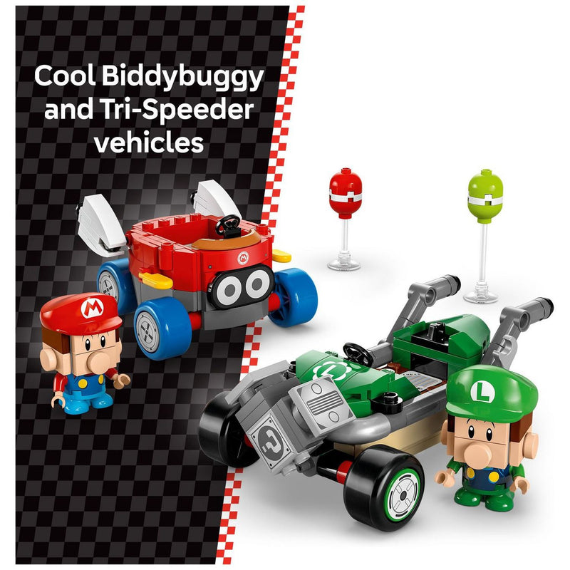 LEGO Super Mario Kart playset Baby Mario vs Baby Luigi - British product