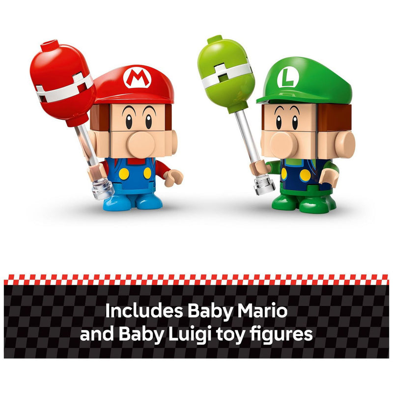 LEGO Super Mario Kart playset Baby Mario vs Baby Luigi - British product