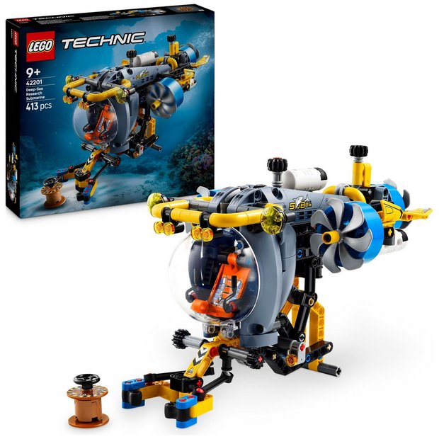 LEGO Technic deep-sea research submarine building toy 42201, UK version