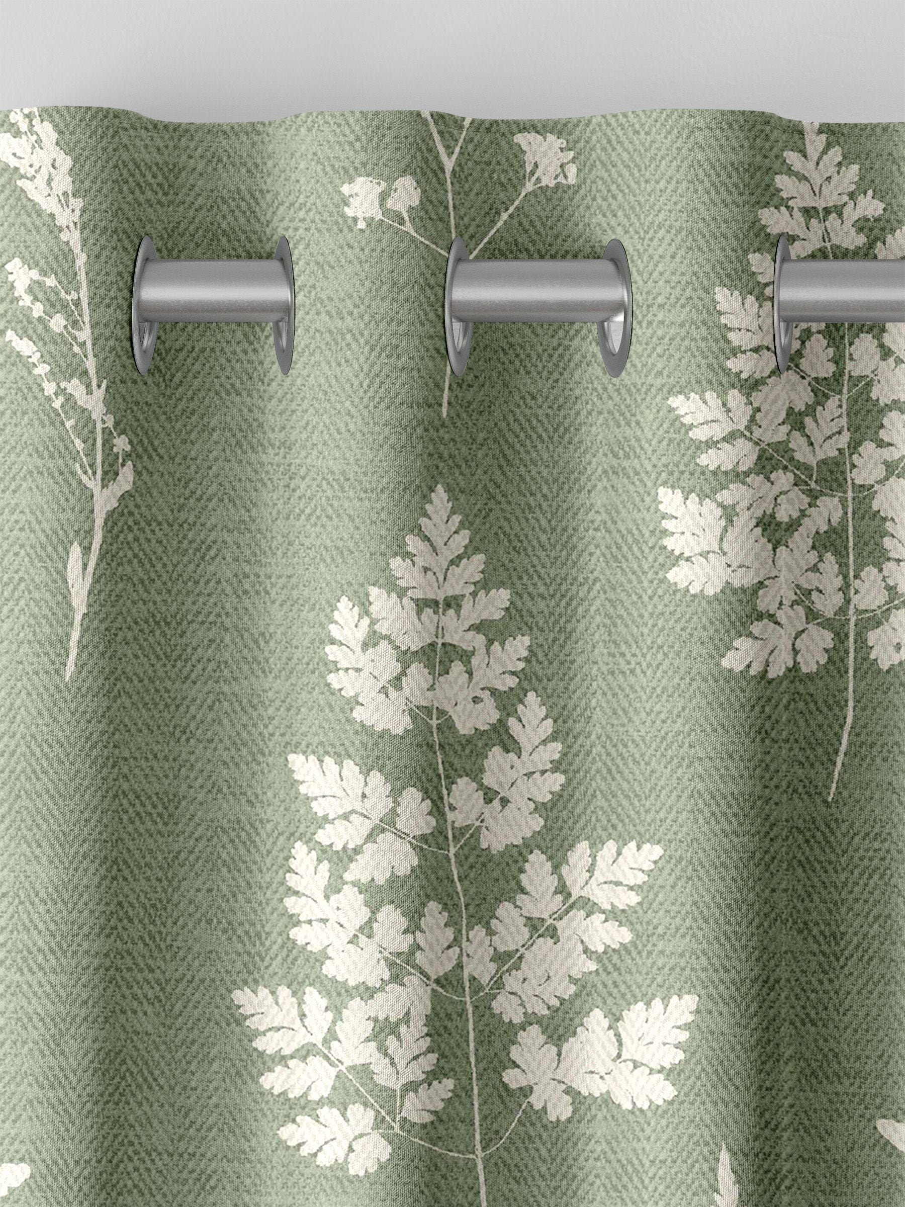 Emily Bond sage green Tynesfield curtains made to measure, imported from the UK