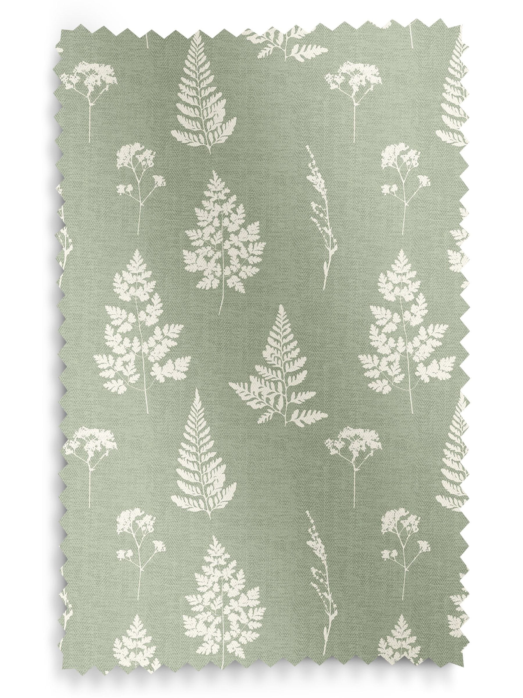 Emily Bond sage green Tynesfield curtains made to measure, imported from the UK