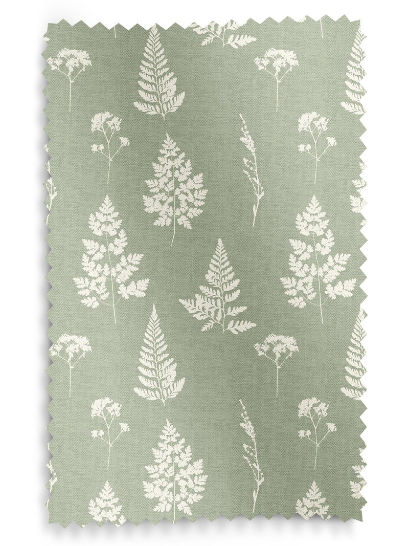 Emily Bond sage green Tynesfield curtains made to measure, imported from the UK