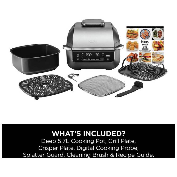 Ninja air fryer grill 5-in-1 EG351UK 5.7L, imported from the UK