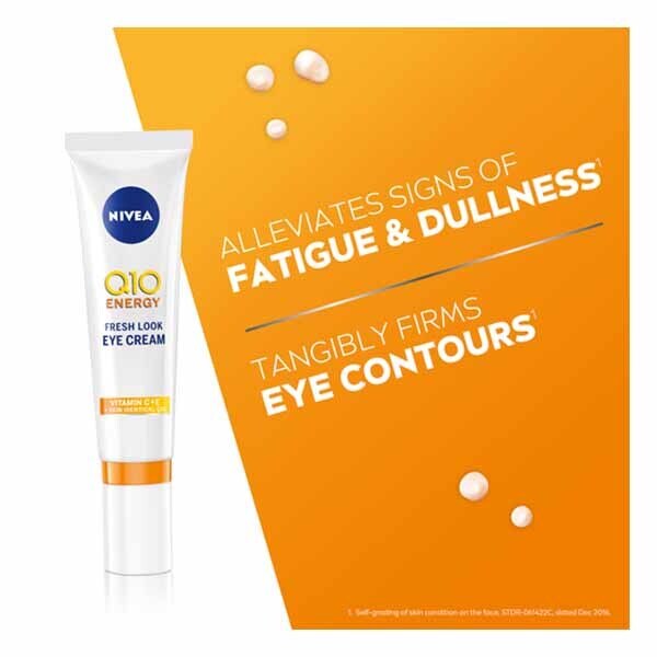 NIVEA Q10 Energy Fresh Look Eye Cream with Vitamin C 15ml GOODS Boots   