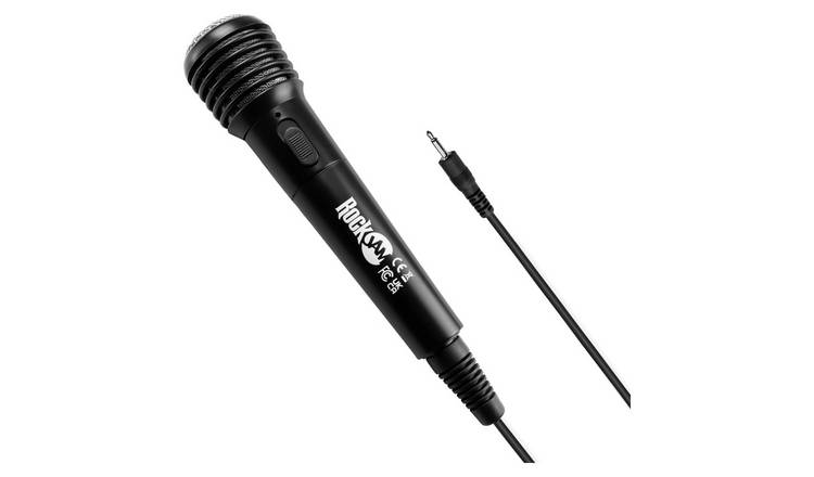 RockJam RJKEM01-BK Wired Keyboard Microphone - Black