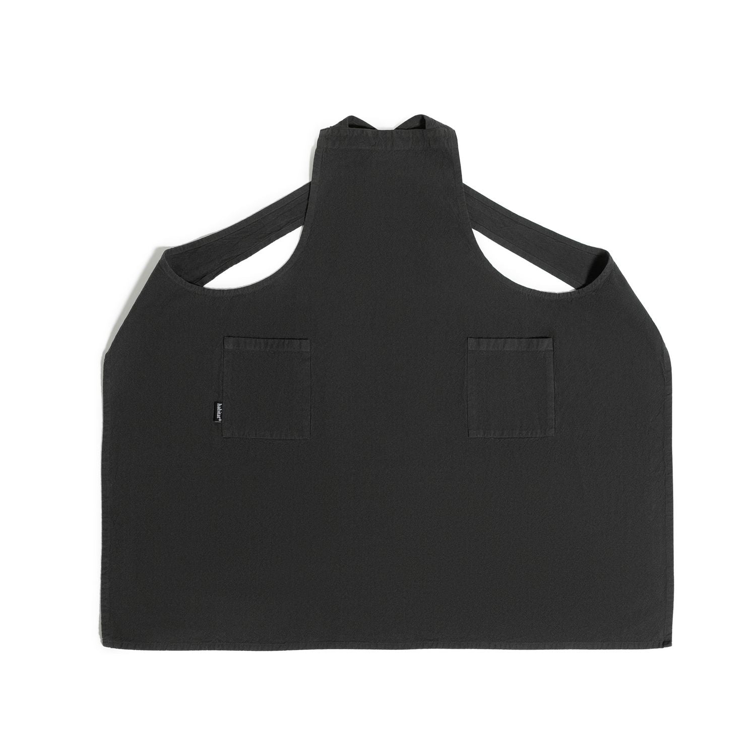 Habitat cross back apron charcoal grey cotton - imported from the UK
