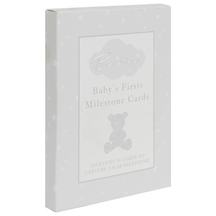 Bambino Little Star baby milestone cards set of 30 (British brand)