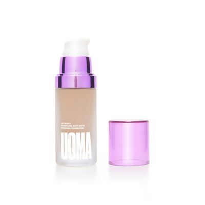 UOMA Beauty Say What?! Weightless Soft Matte Hydrating Foundation 30ml GOODS Boots White Pearl T2N  