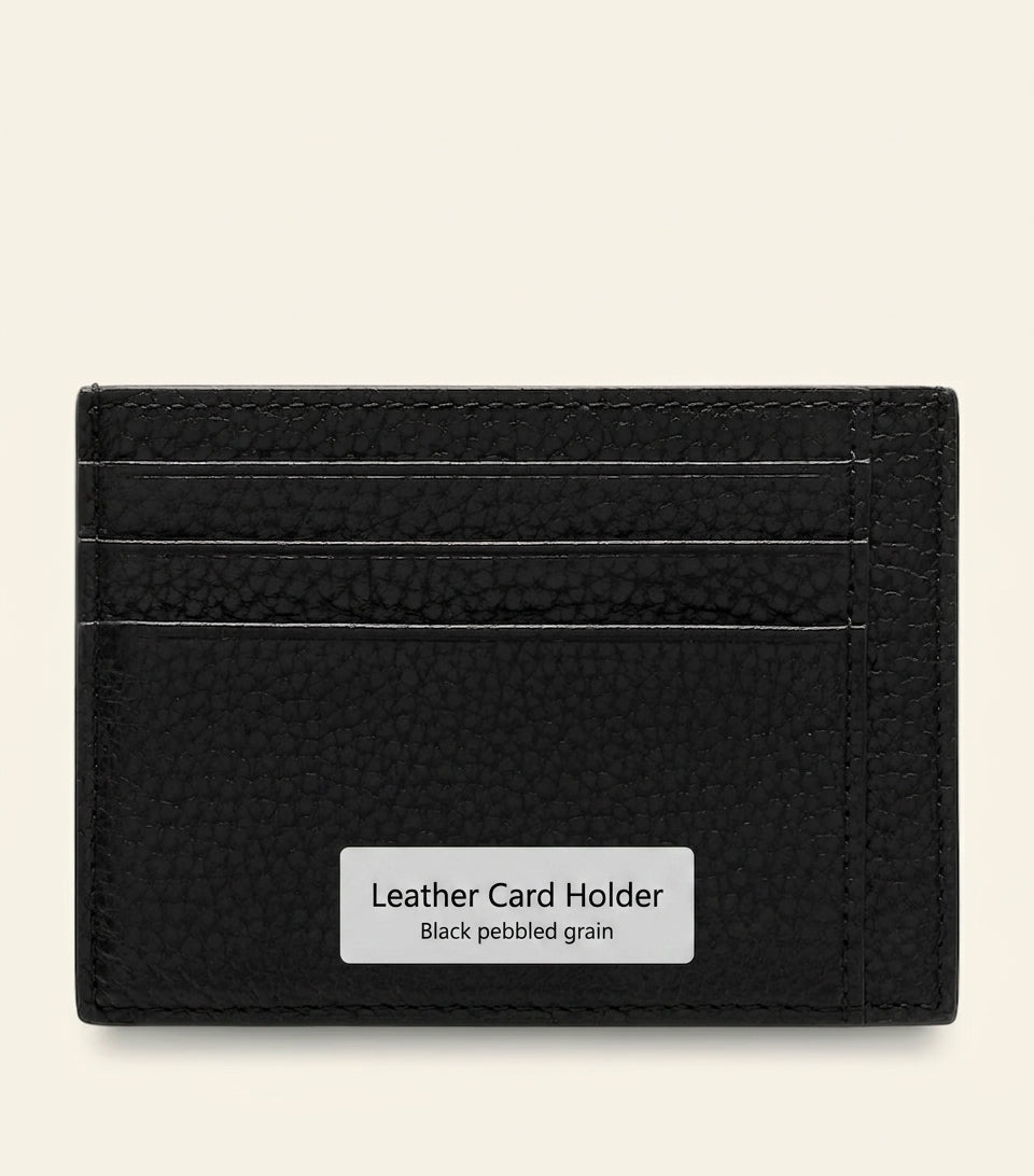 Mulberry grained leather card holder 8x11cm, imported from the UK