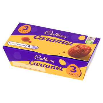 Cadbury Caramel Chocolate Easter Eggs 3 Pack   120g