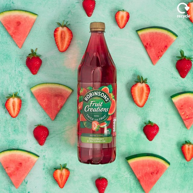 Robinsons Fruit Creations Strawberry & Watermelon No Added Sugar   1L