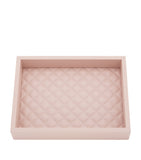 Riviere quilted nappa leather tray for teatime 18cm x 24cm, imported from the UK