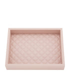 Riviere quilted nappa leather tray for teatime 18cm x 24cm, imported from the UK
