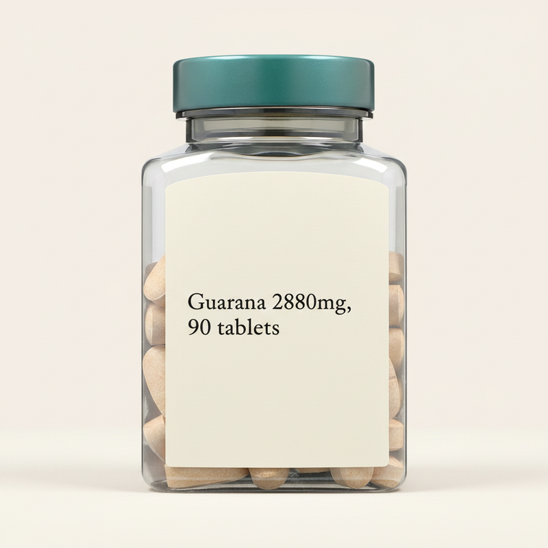Holland & Barrett Medium Strength Guarana Tablets 90 count, UK version