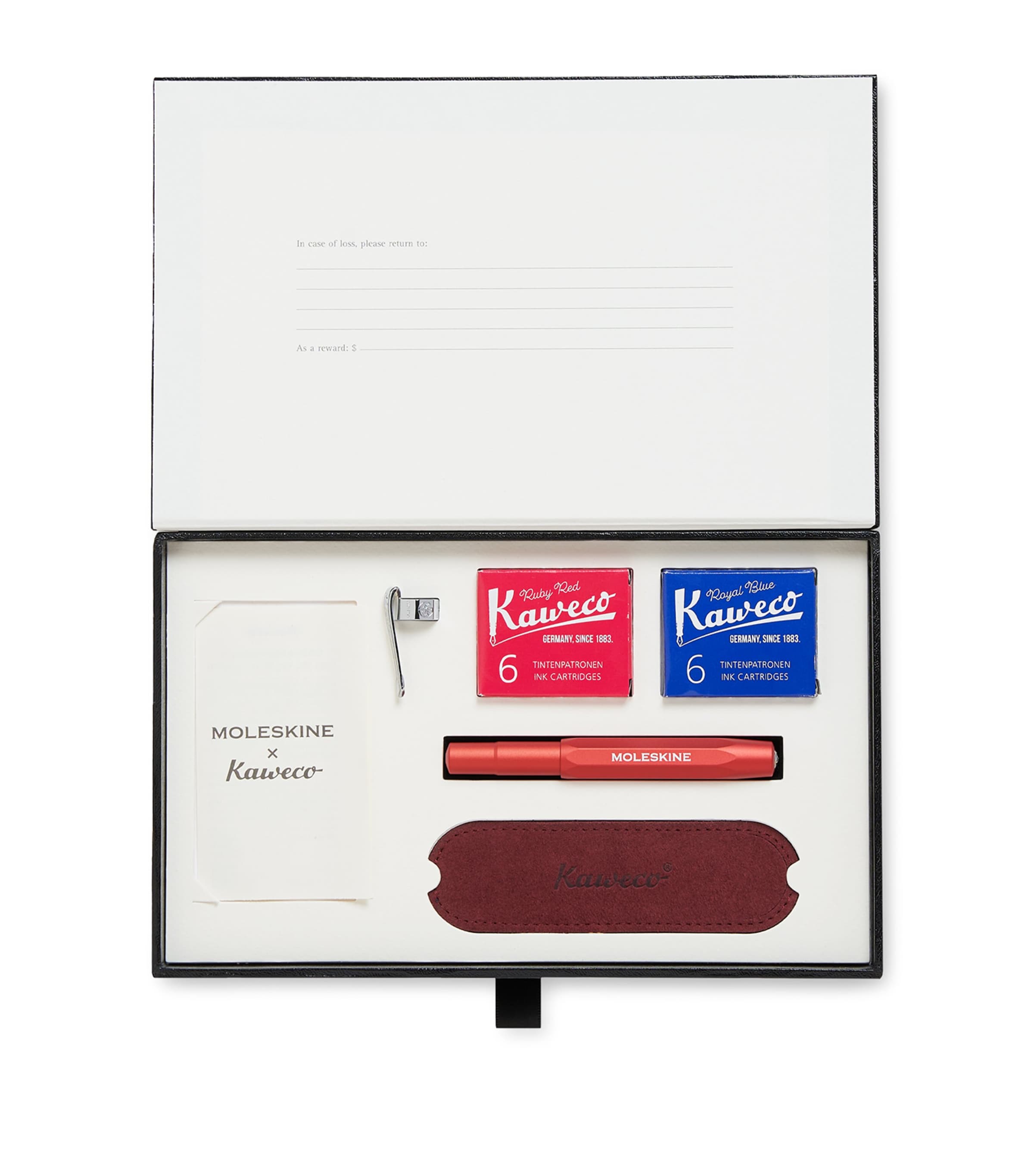 Moleskine Le Duo Ecriture fountain pen and notebook set, imported from the UK