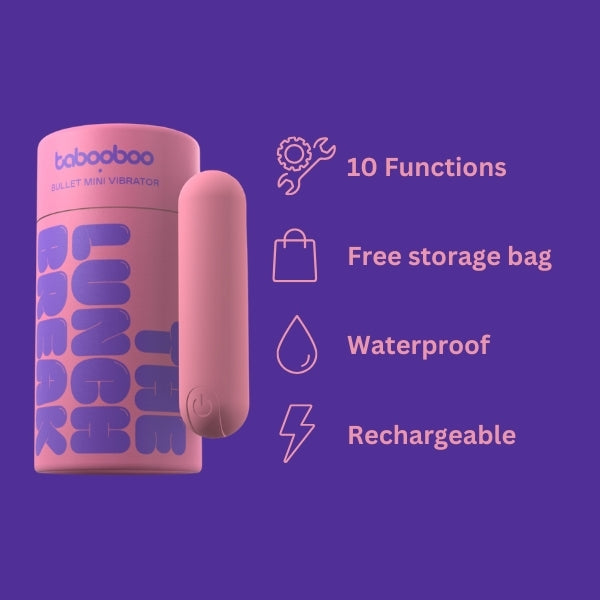 Tabooboo Lunch Break bullet vibrator 7.5 cm (British brand)