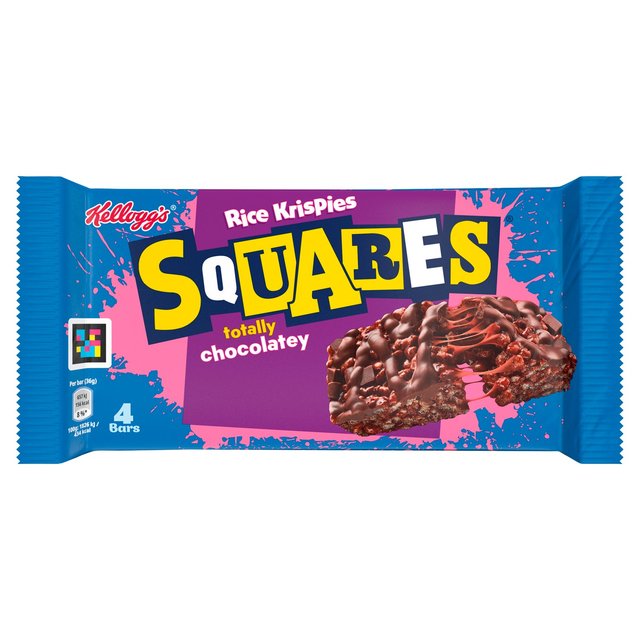 Kellogg's Rice Krispie Chocolate Squares   4 x 36g GOODS M&S   