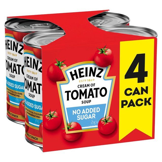 Heinz No Added Sugar Cream of Tomato Soup   4 x 400g GOODS M&S   