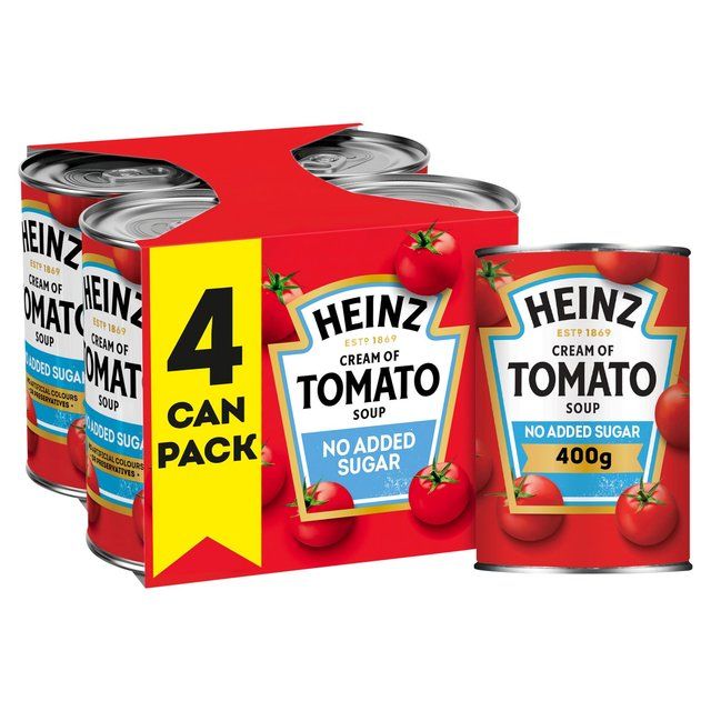 Heinz No Added Sugar Cream of Tomato Soup   4 x 400g GOODS M&S   