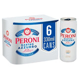 Peroni Nastro Azzurro Beer Lager Cans   6 x 330ml GOODS M&S   