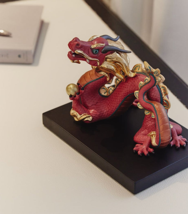 Lladró porcelain dragon sculpture limited edition, UK version
