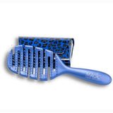Magic Hair Brush Detangler Black with Cow Print Wallet