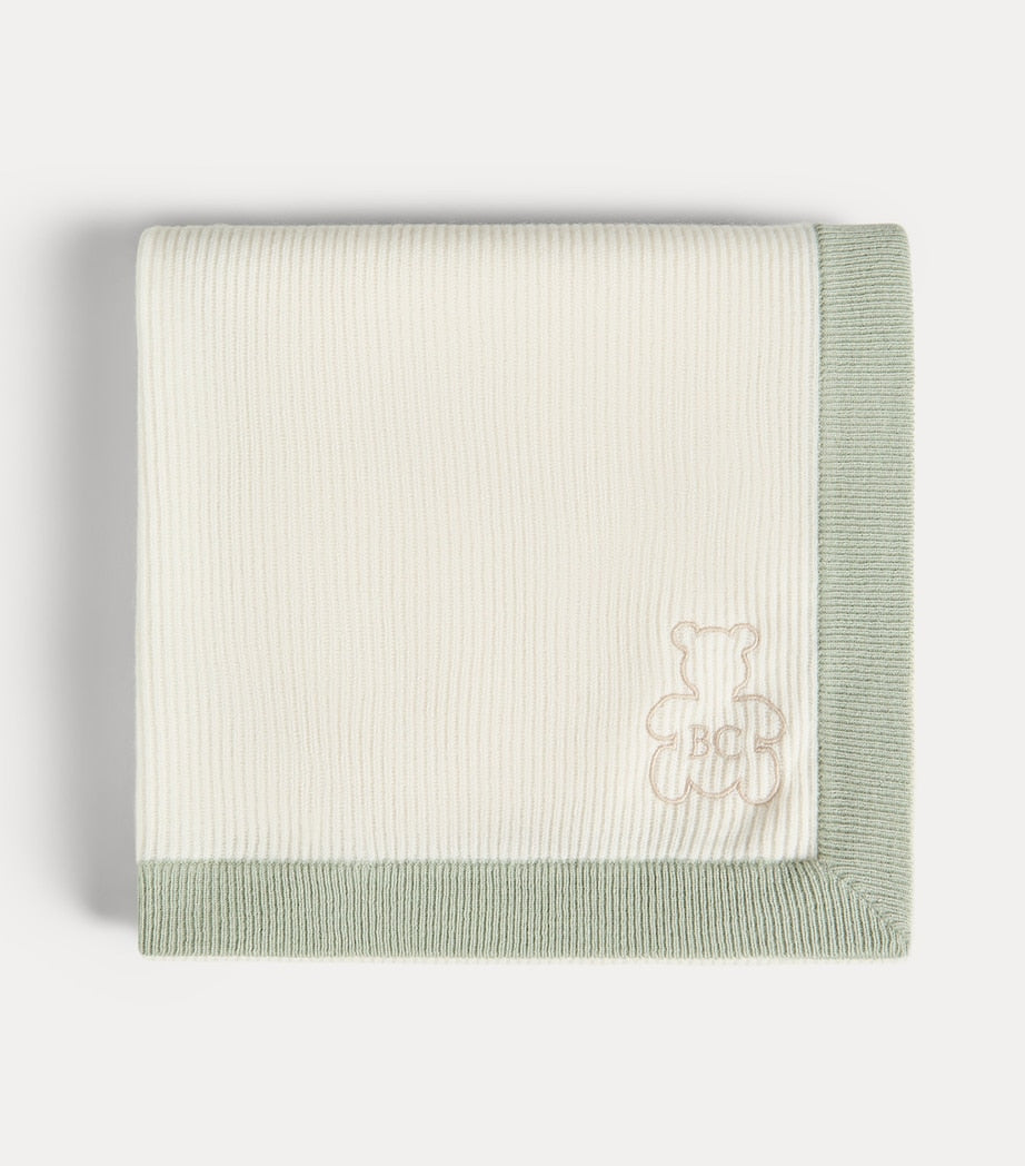 Brunello Cucinelli cashmere embroidered blanket 80cm x 80cm - British product