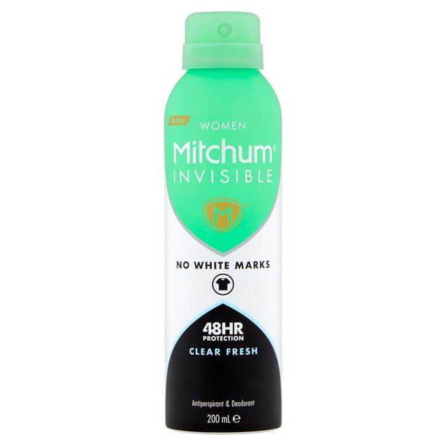 Mitchum Women Invisible Clear Fresh Aerosol   200ml GOODS M&S   