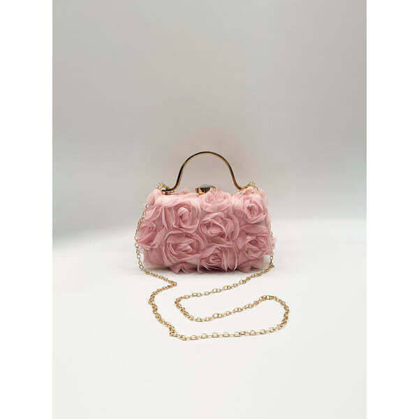 SVNX Rose Clutch in Pink, UK version