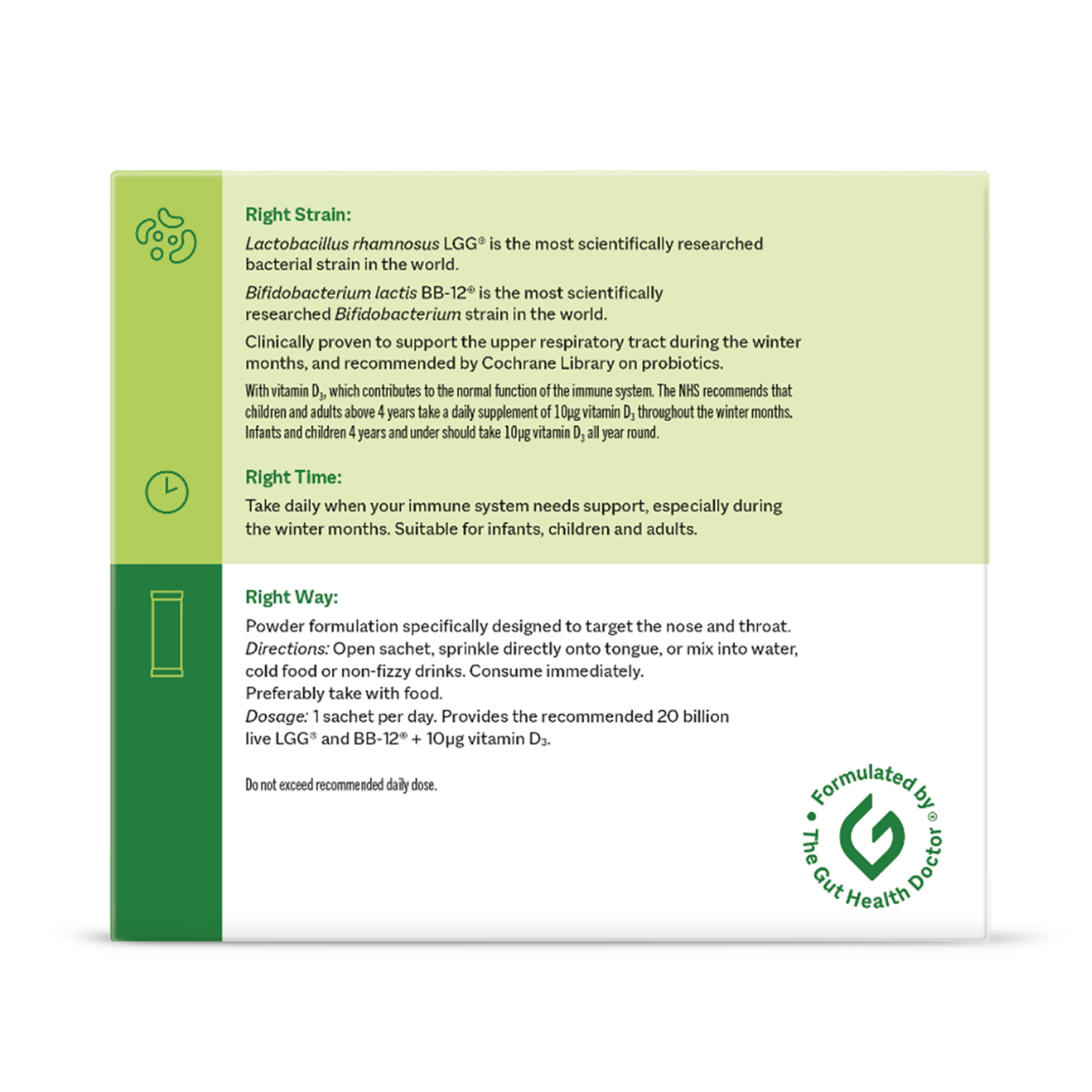 Smart Strains probiotic for immunity 30 sachets, UK version