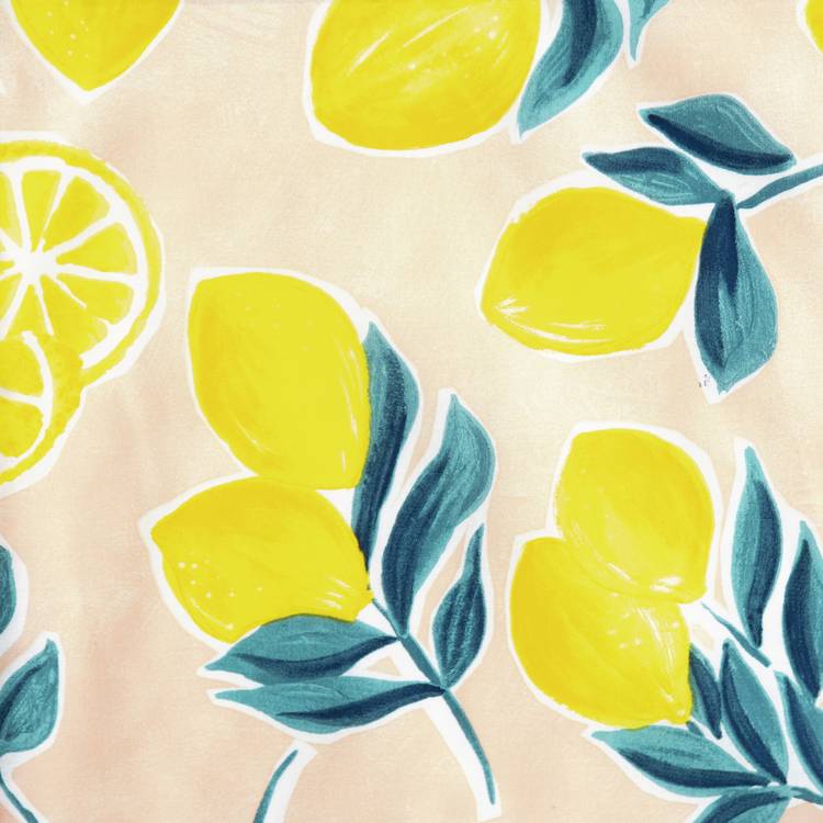Argos Home lemon print single bedding set - (British brand)