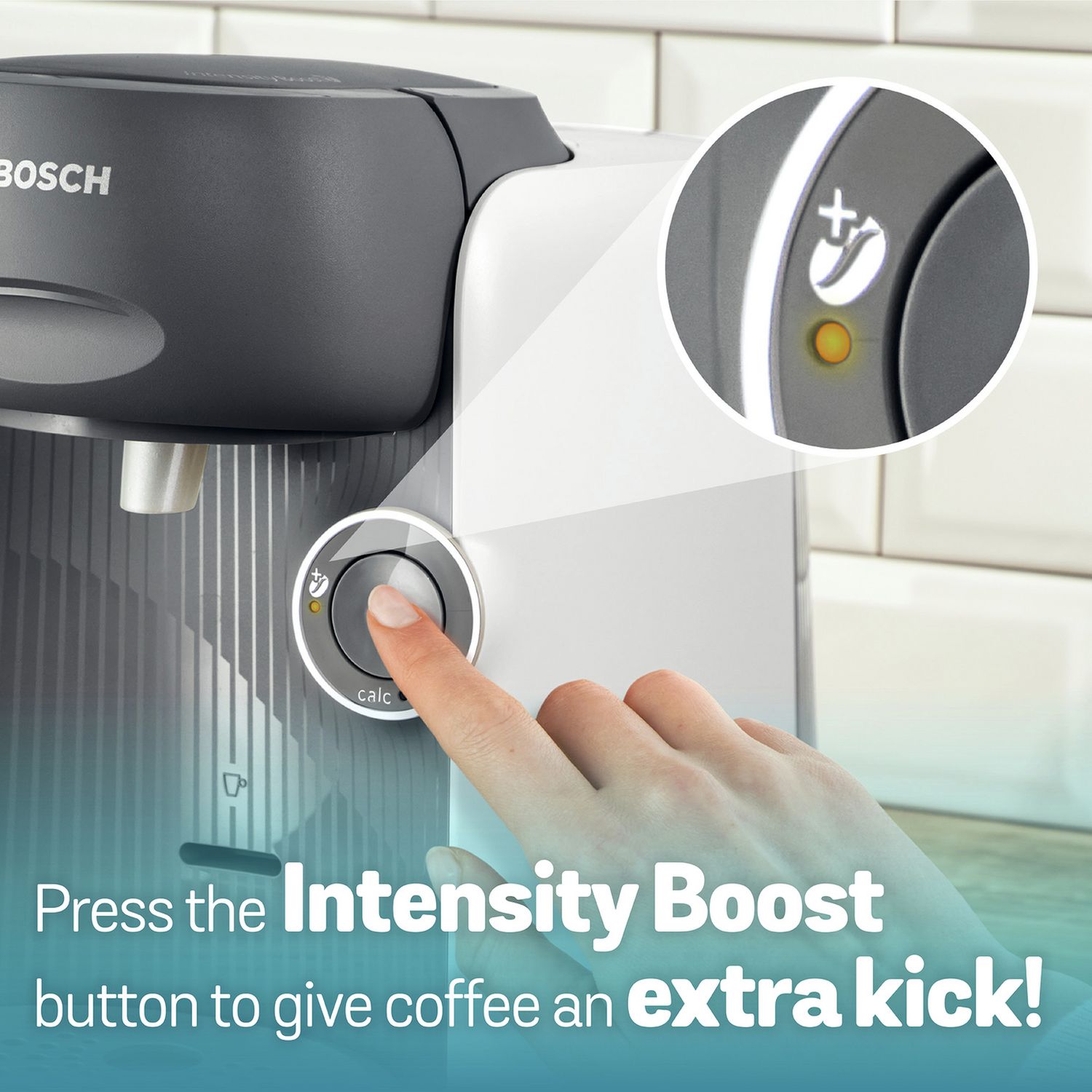 Tassimo pod coffee machine white, UK version