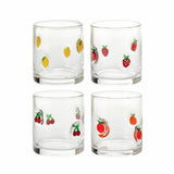 Pandex fruit icon glasses 4 pack 414ml, imported from the UK