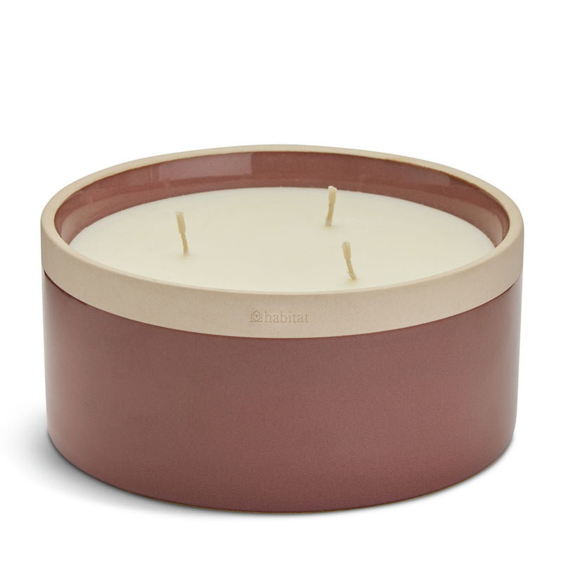 Habitat multiwick candle Patchouli and Plum 15cm, imported from the UK