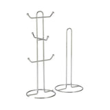 Argos Home mug tree and kitchen roll holder chrome (British brand)