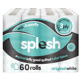 Splesh quilted white toilet rolls 60 pack, UK version
