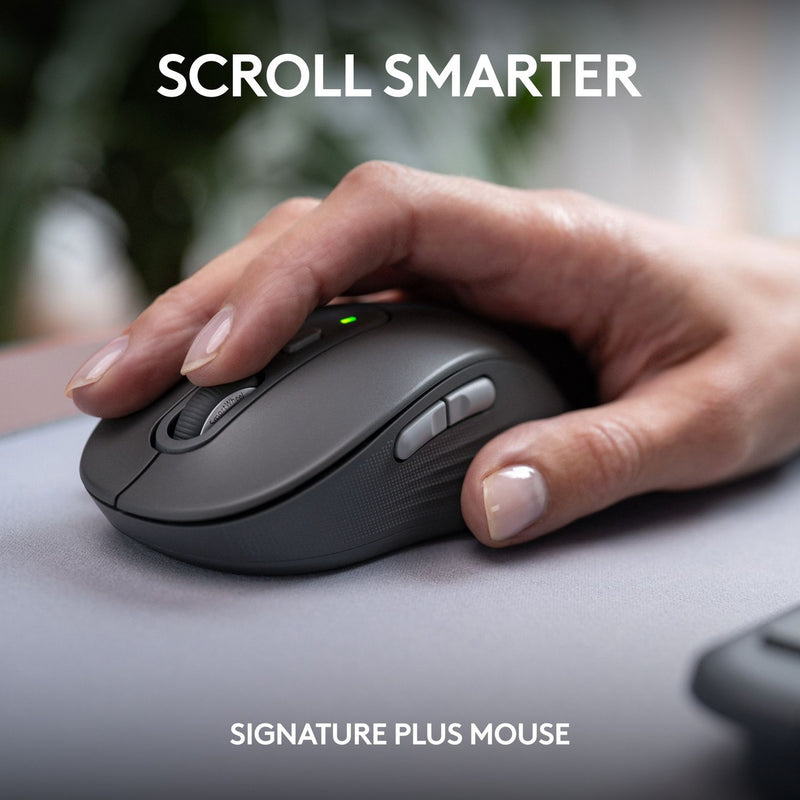 Logitech MK950 Signature Slim keyboard and mouse Graphite, UK version