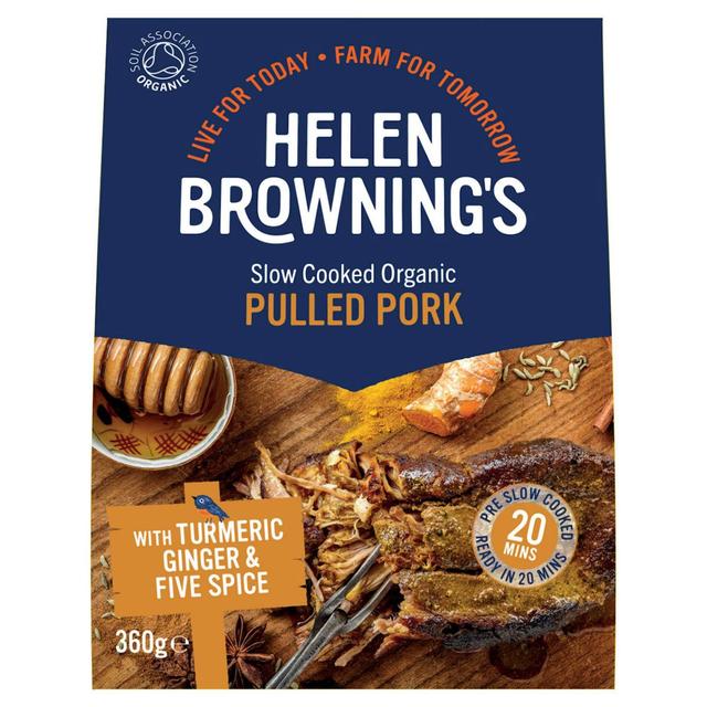 Helen Browning's Slow Cooked Organic Pulled Pork with Turmeric & Five Spice   360g