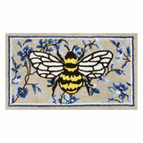 Colourful hooked accent rug 56x97 cm (British brand)