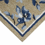 Colourful hooked accent rug 56x97 cm (British brand)