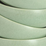 Habitat 12 piece reactive stoneware dinner set in green, British product