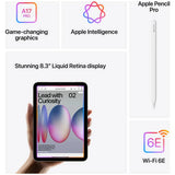 Apple iPad mini 2024 8.3 inch Wi-Fi 128GB Blue - British product