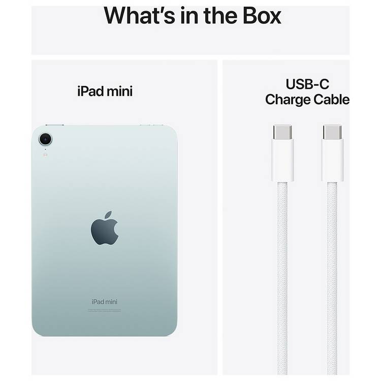 Apple iPad mini 2024 8.3 inch Wi-Fi 128GB Blue - British product
