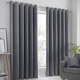 Fusion dim out curtains charcoal 117x137cm - British product