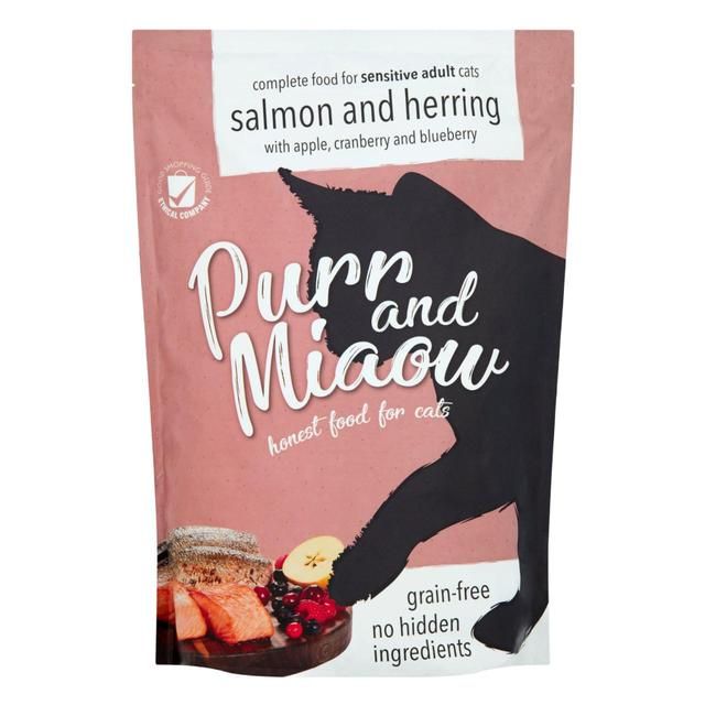 Purr & Miaow Natural Grain Free Salmon and Herring Adult Cat Food   1.5kg GOODS M&S   