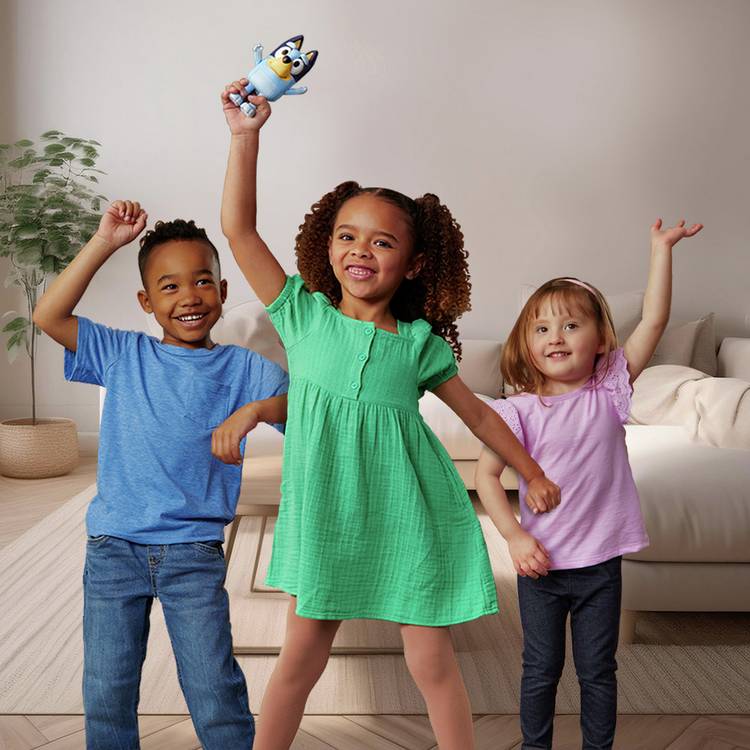 Bluey Hide & Seek interactive game figure, imported from the UK