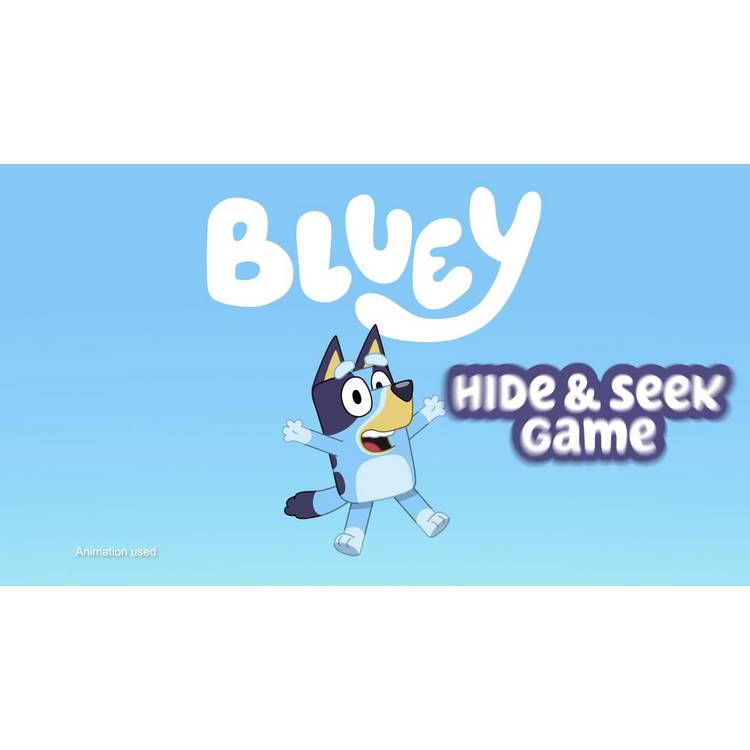 Bluey Hide & Seek interactive game figure, imported from the UK