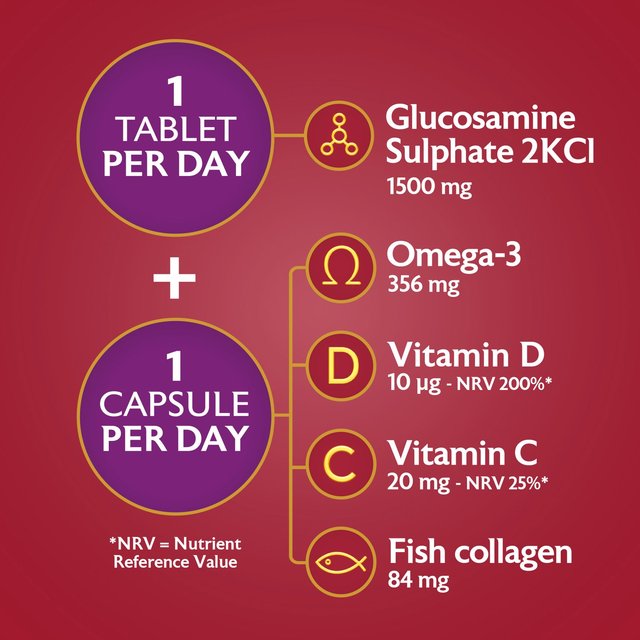Seven Seas JointCare Max Glucosamine 1500mg 30 Day Duo Pack   60 per pack GOODS M&S   
