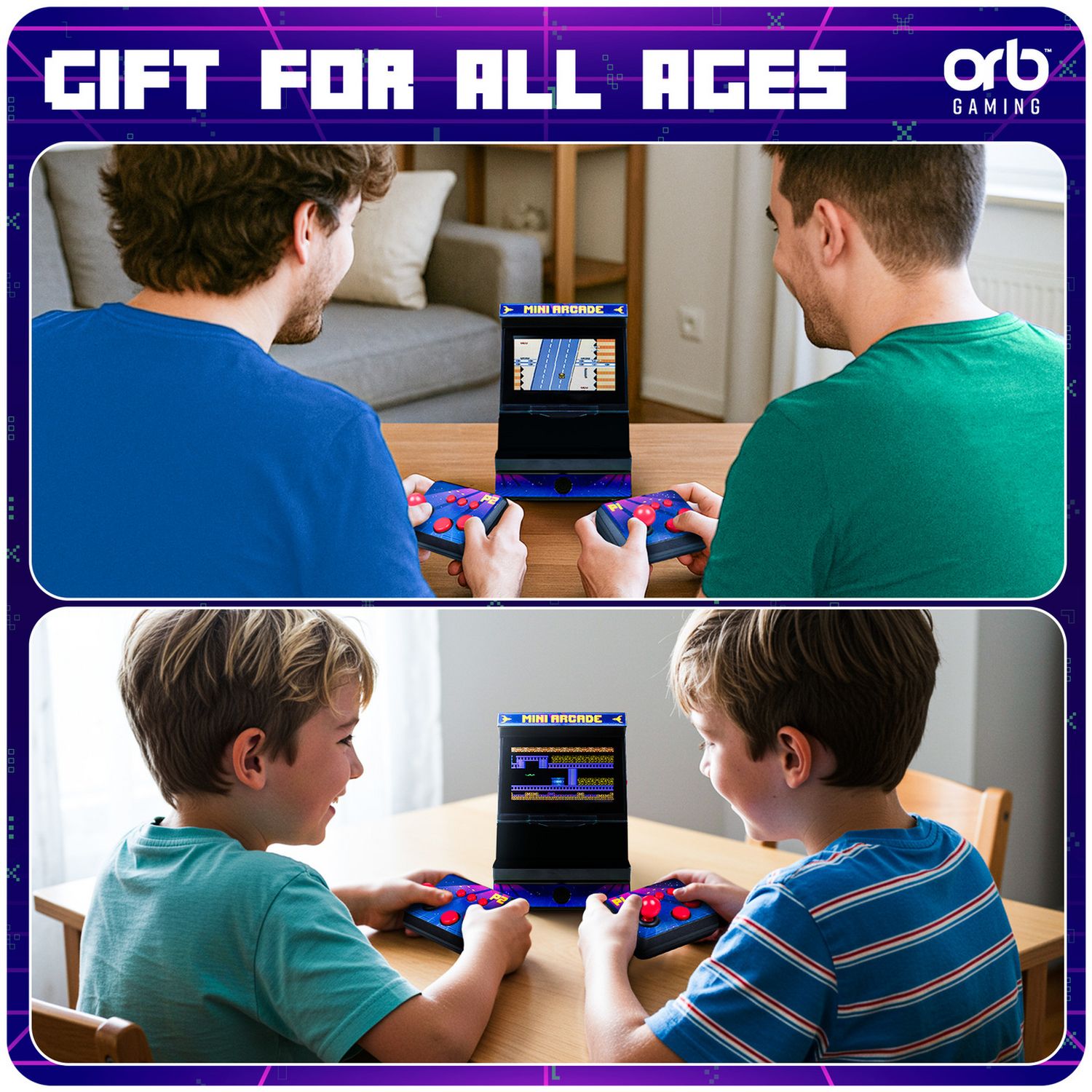 Orb retro arcade 2 player machine, imported from the UK